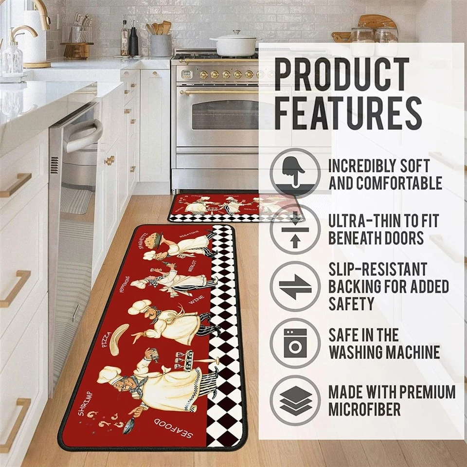 Crystal Velvet Kitchen Mats